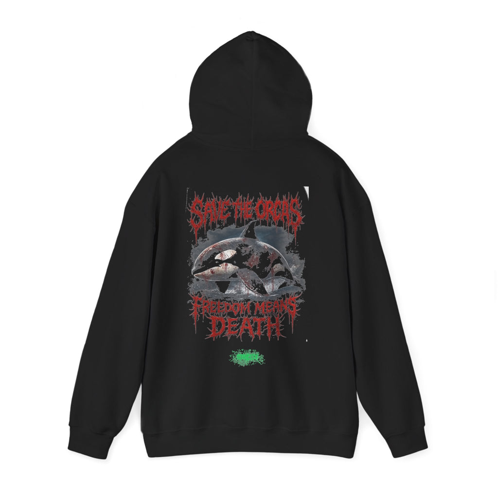Save The Orcas – Orca Back Print Hoodie | by Stretty